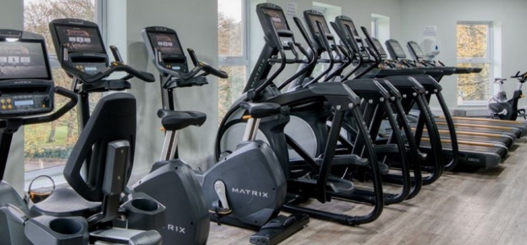 Cardio equipment in the gym at Moor Hall Leisure Club